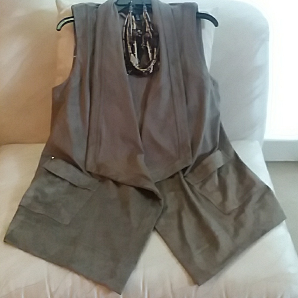Faux Suede Vest